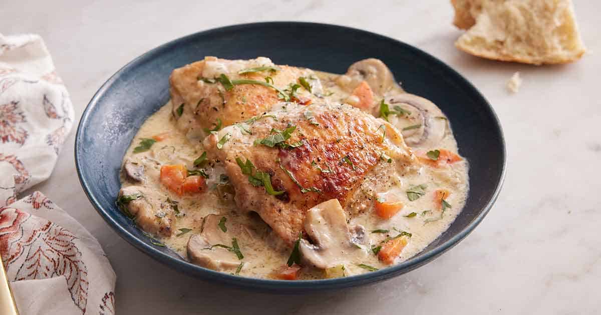 Easy Midweek Chicken Fricassee: Comfort in Every Bite